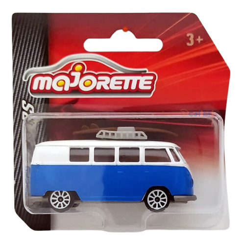 Majorette Volkswagen T1 Kombi Azul E Branco C/ Prancha