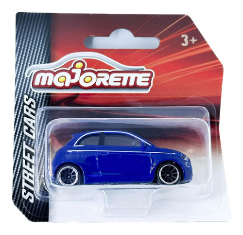 Majorette Street Cars 1:64 Fiat 500 Azul