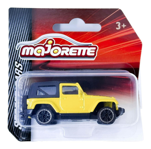 Majorette Street Cars 1:64 Jeep Wrangler Amarelo