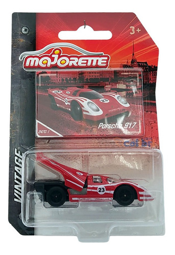 Majorette Vintage Cars 1:64 Porsche 917 Vermelho