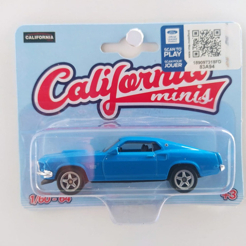 California Minis 1969 Ford Mustang Boss 1:64 Welly