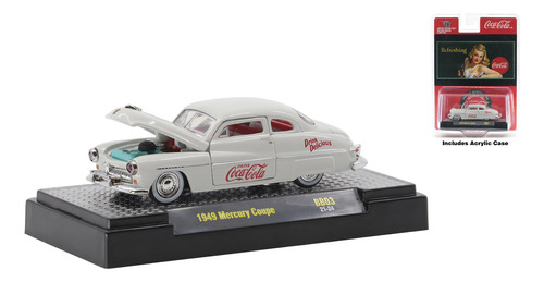 Miniatura M2 Machines 1:64 1949 Mercury Coupe Coca-cola