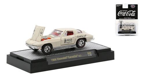 Miniatura M2 Machines 1:64 1966 Chevrolet Corvette 427 Coca