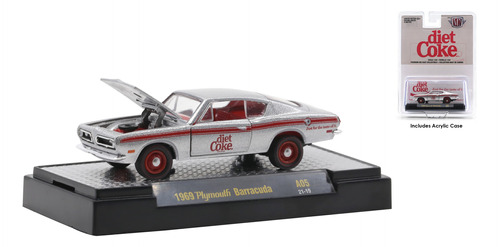 Miniatura M2 Machines 1:64 1969 Plymouth Barracuda Diet Coke