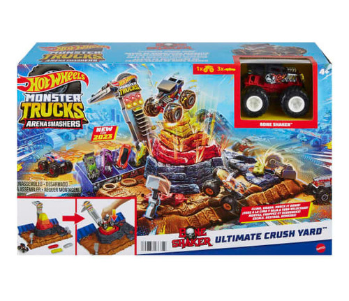 Pista Hot Wheels Monster Trucks Arena Smashers Ferro Velho