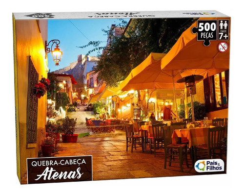 Quebra-cabeça Cartonado - Atenas - 500 Pcs