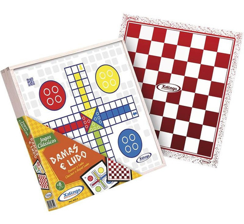 Jogo De Tabuleiro - Dama E Ludo - Xalingo