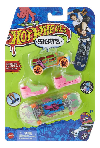 Hot Wheels Skate De Dedo Tenis Howlan & Rockster