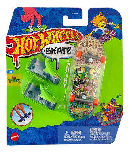 Hot Wheels Skate De Dedo Com Tenis Wicked Intruder Hvj72