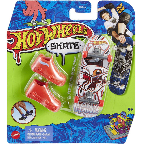 Hot Wheels Skate De Dedo Com Tenis Perception Deception