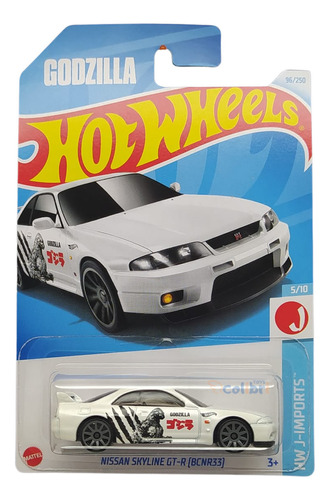 Hot Wheels Nissan Skyline Gt-r Bcnr33 Godzilla Htc44 2024d