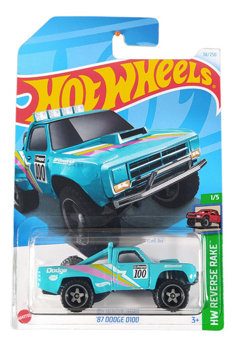 Hot Wheels 87 Dodge D100 Htd17 2024h