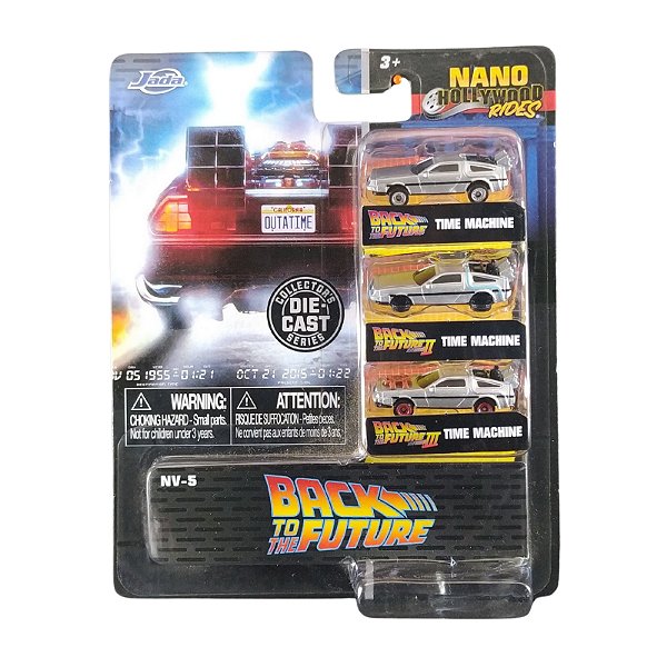 Miniaturas Jada Nano Back to Future Delorean Time Machine