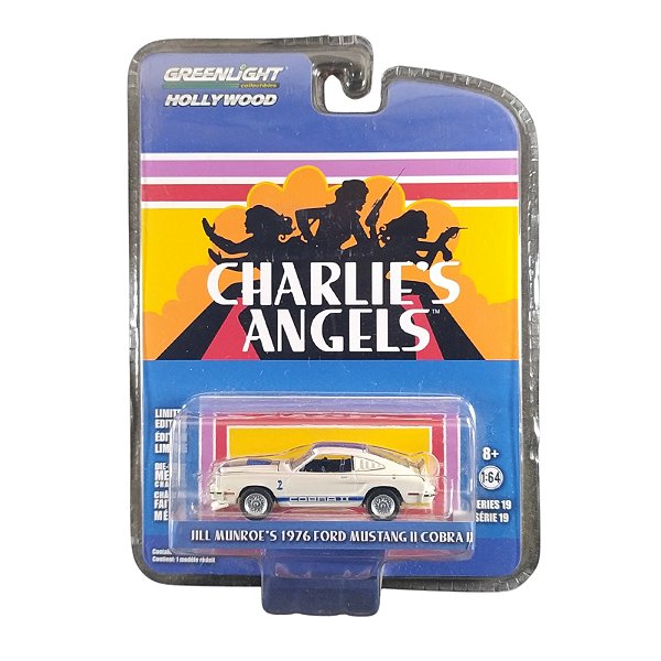 Miniatura 1:64 Greenlight Mustang Cobra II Charlie’s Angels