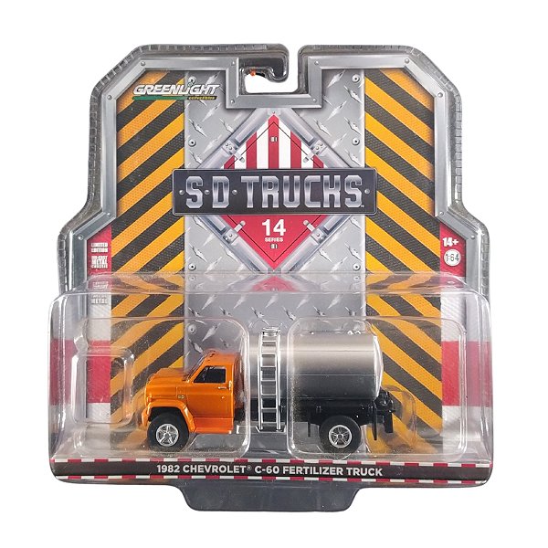 Miniatura 1:64 Greenlight 1982 C-60 Caminhão Fertilizante