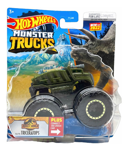 Hot Wheels Monster Trucks 1:64 Triceratops Hcp44