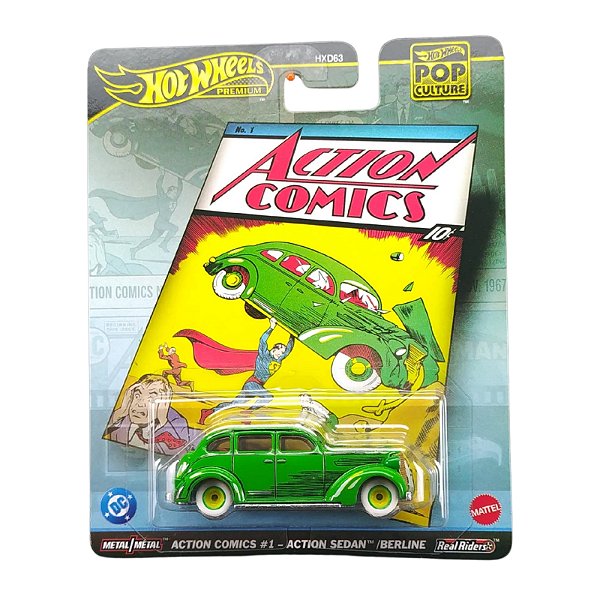 Hot Wheels Premium Pop Culture Action Comics 1 Action Sedan