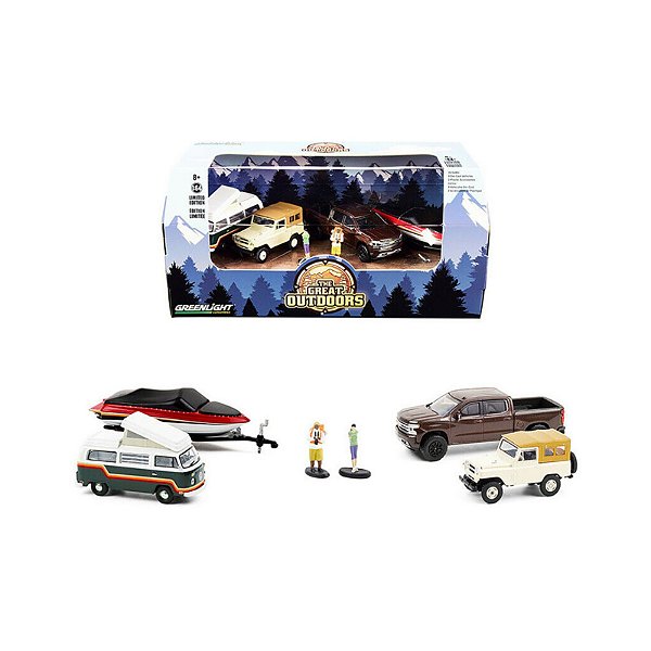 Set Miniaturas 1:64 Greenlight The Great Outdoors