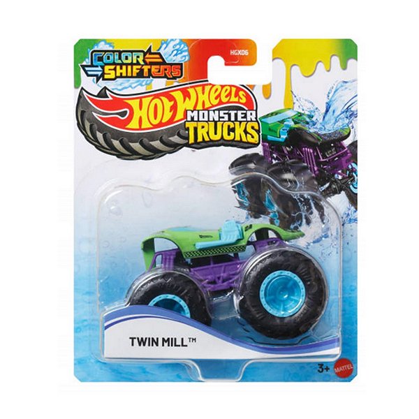 Hot Wheels Monster Trucks Color Shifters Twin Mill