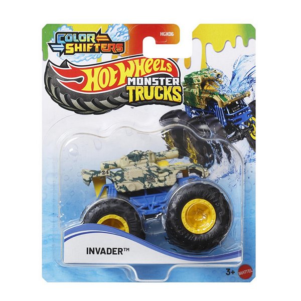 Hot Wheels Monster Trucks Color Shifters Invader