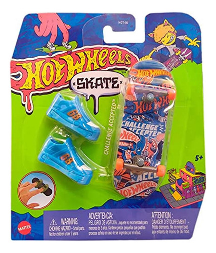 Hot Wheels Skate De Dedo Com Tenis Challenge Accepted
