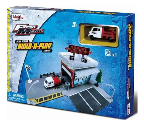 Maisto Build N Play Kit Para Montar Oficina Mecânica