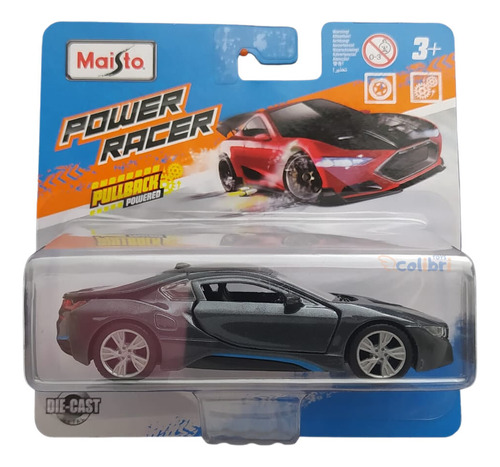 Maisto Power Racer 1:43 Bmw I8 Cinza