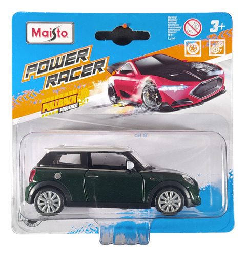 Maisto Power Racer 1:43 Mini Cooper S Verde