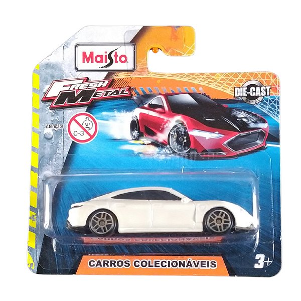 Maisto Fresh Metal 1:64 Porsche Taycan Turbo S Branco