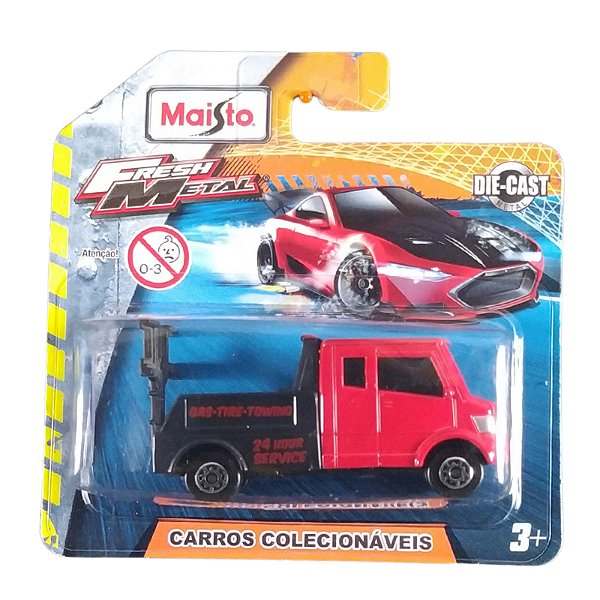 Maisto Fresh Metal 1:64 Tow Truck Vermelho