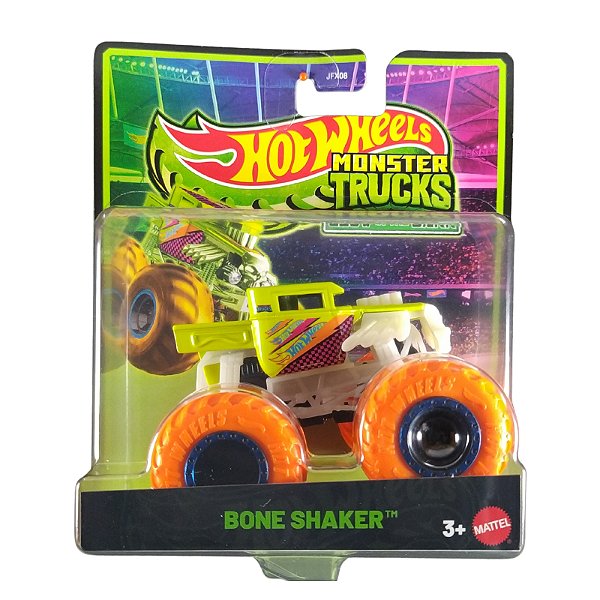 Hot Wheels Monster Trucks Glow in the Dark Bone Shaker JFX11
