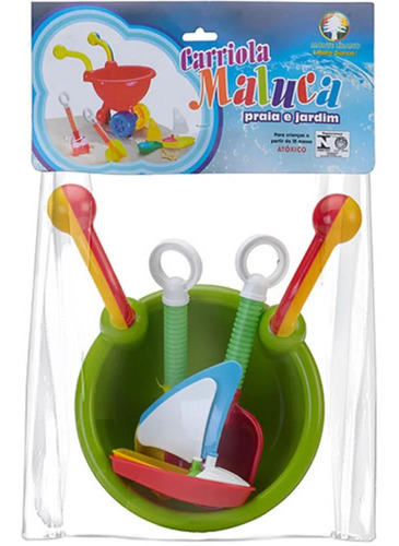 Baldinho De Praia - Carriola Maluca - 5 Pcs