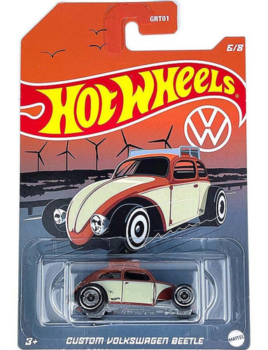 Hot Wheels Temáticos Custom Volkswagen Beetle Fusca Hdh45