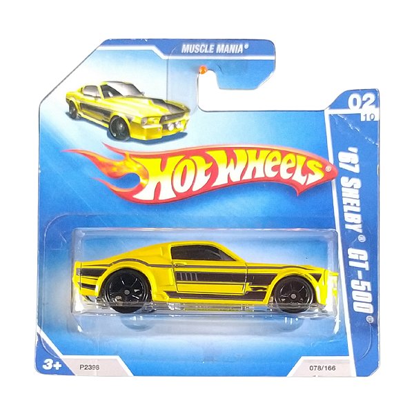 Hot Wheels 67 Shelby GT-500 P2398 Amarelo 2009