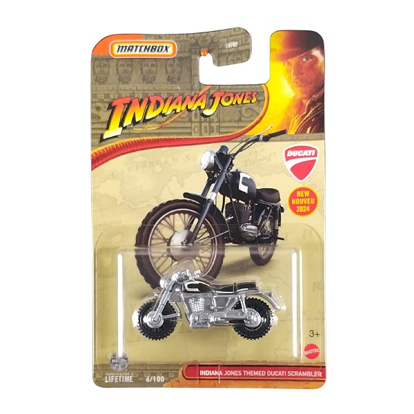 Matchbox Indiana Jones Themed Ducati Scrambler HVL10 2025