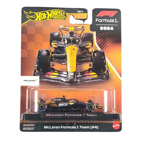 Hot Wheels Premium Formula 1 Mclaren Formula 1 Team #4 JBM11
