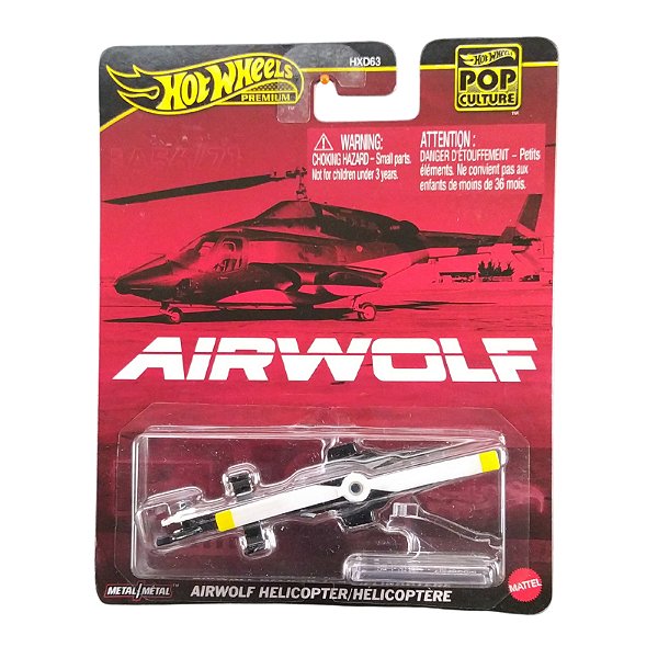 Hot Wheels Premium Pop Culture Airwolf Helicopter JBL56