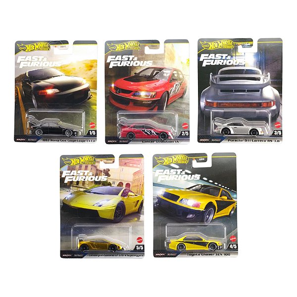 Hot Wheels Premium Velozes e Furiosos Set c/ 05 Porsche911PR
