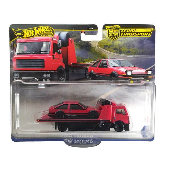 Hot Wheels Team Transport  Toyota AE86 Sprint & Fleet Street