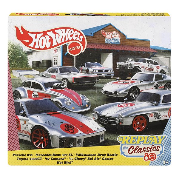 Hot Wheels Replay the Classics Mattel 80 Anos c/ 07 JHF01