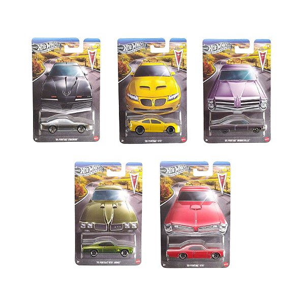 Hot Wheels Silver Series Pontiac Set c/ 05 GRT01