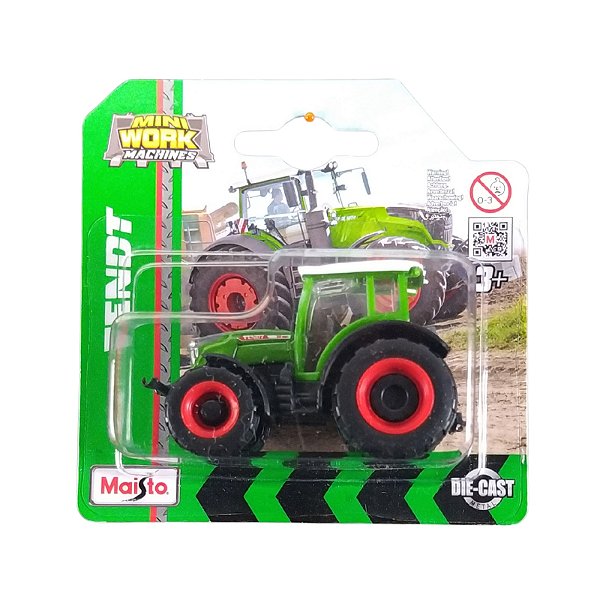 Maisto Mini Work Machines 1:64 Fendt Trator Verde