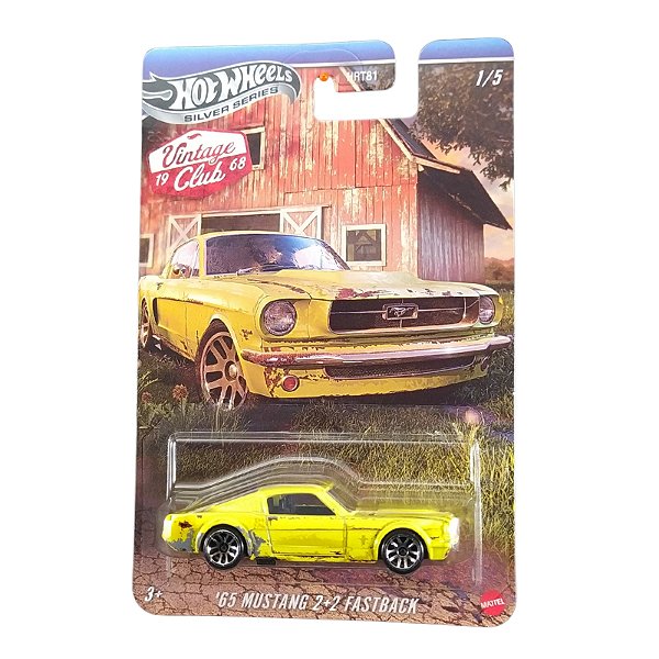 Hot Wheels Vintage Club 1968 68 Mustang 2+2 Fastback JKY31