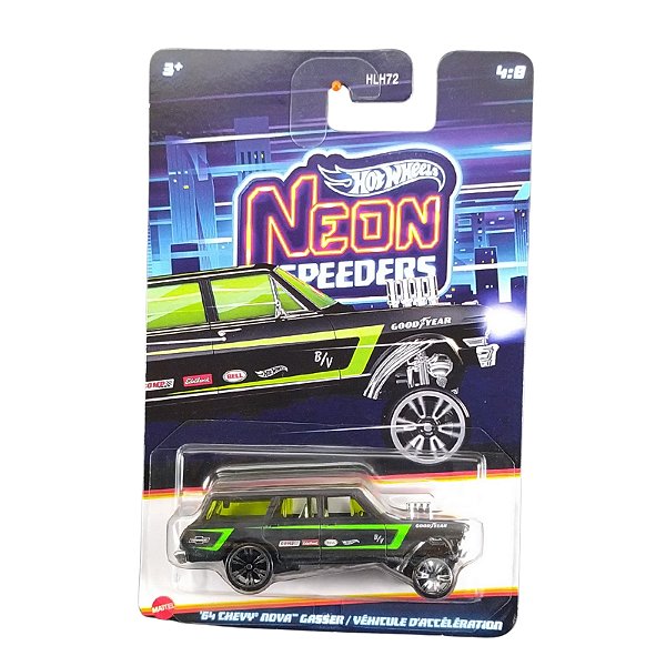 Hot Wheels Neon Speeders 64 Chevy Nova JKX96
