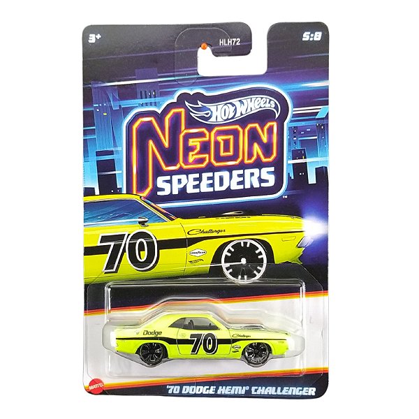 Hot Wheels Neon Speeders 70 Dodge Hemi Challenger JKX97