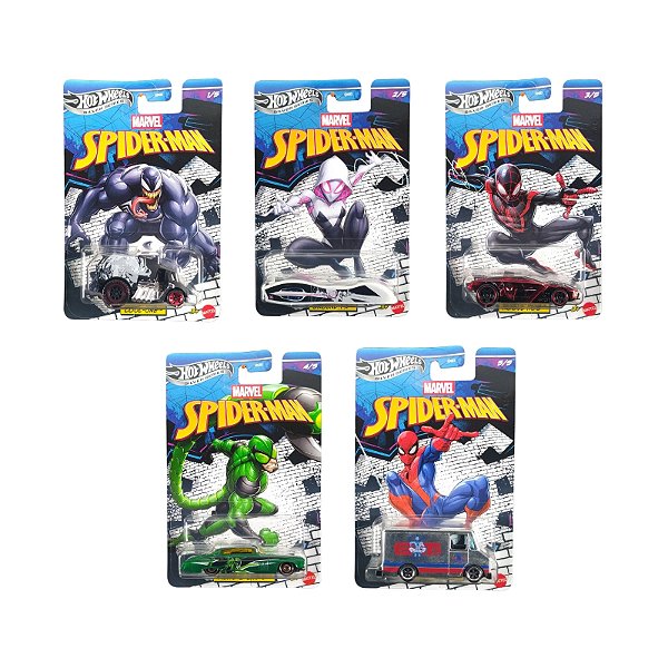 Hot Wheels Silver Series Spider-Man Set c/ 05 GDG83