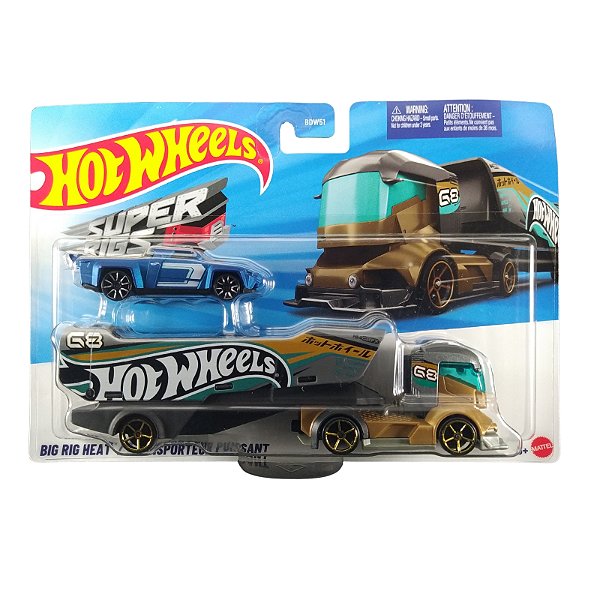 Hot Wheels Caminhão Transportador Big Rig Heat JKN80