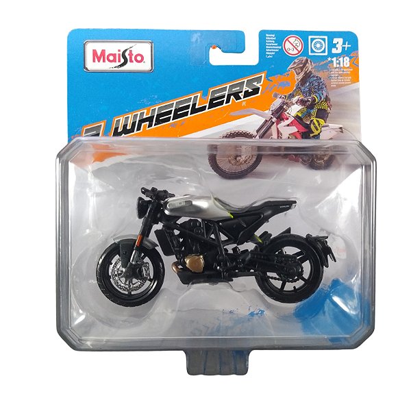 Maisto 2 Wheelers Moto 1:18 Husqvarna Vitpilen 701 Prateado