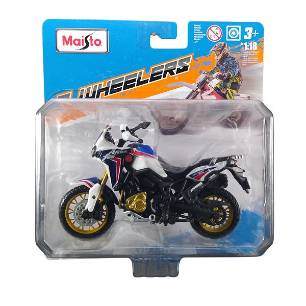 Maisto 2 Wheelers Moto 1:18 Honda Africa Twin DCT Branco