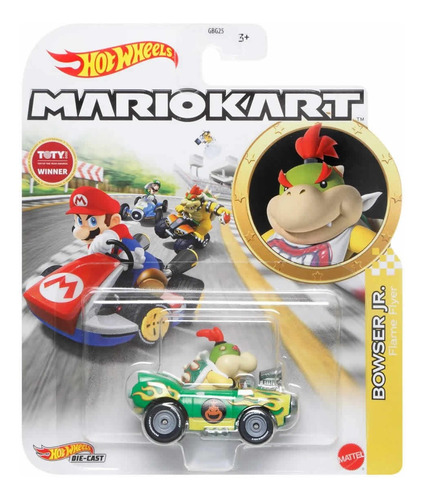 Hot Wheels Mario Kart Bowser Jr. Flame Flyer Hdb27